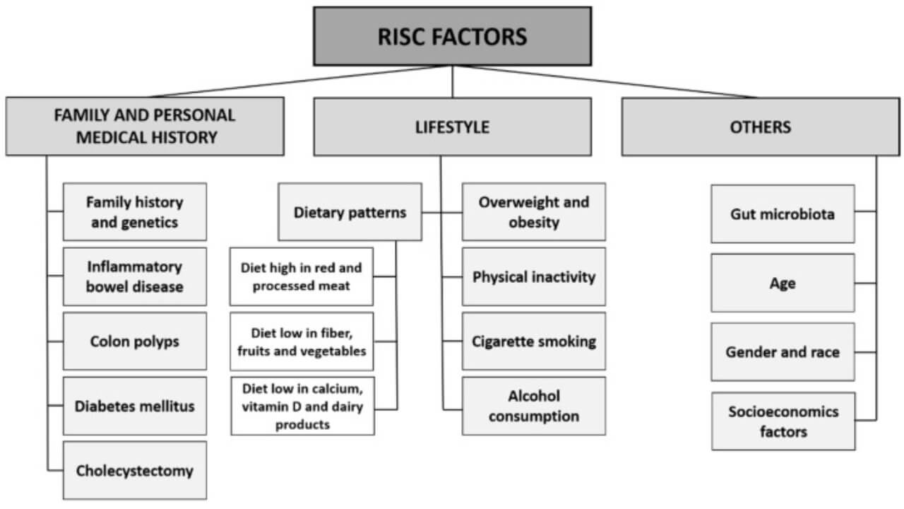 Overview of risk factors for colon cancer