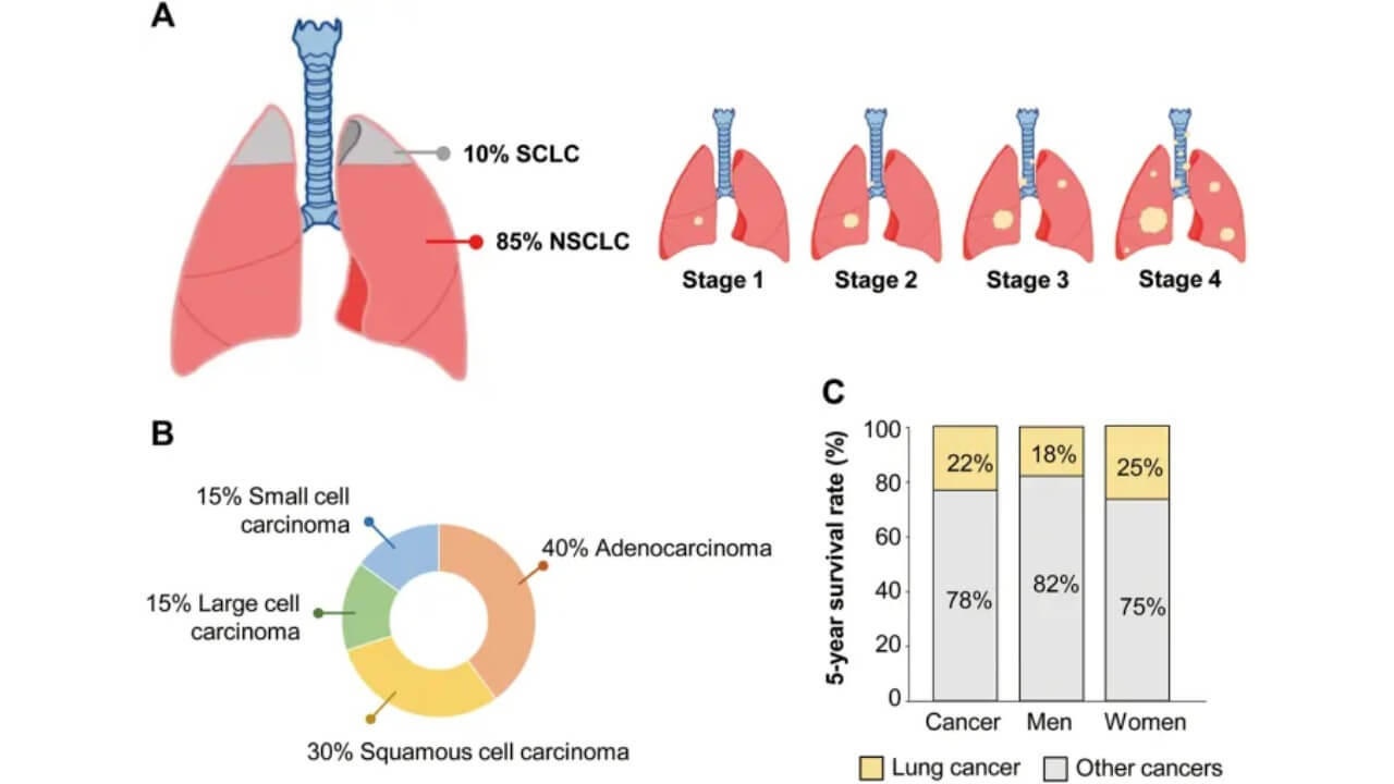 Clinical statistics of non-small cell lung cancer (NSCLC) patients