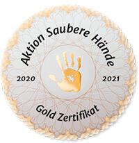 Aktion Saubere Hände 2020-2021 Gold Zertifikat