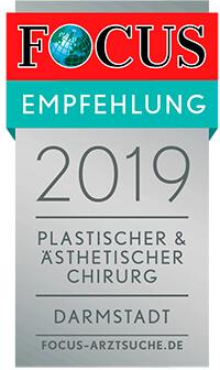 Focus Empfehlung 2019 plastischer und ästhetischer Chirurgie Darmstadt