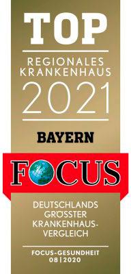 FOCUS Top regionales Krankenhaus 2021 Bayern