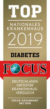 FOCUS Top nationales Krankehaus 2019 Diabetes