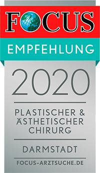 Focus Empfehlung 2020 plastischer und ästhetischer Chirurgie Darmstadt