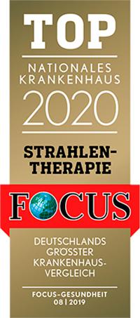 FOCUS Top nationales Krankenhaus 2020 Strahlen-Therapie