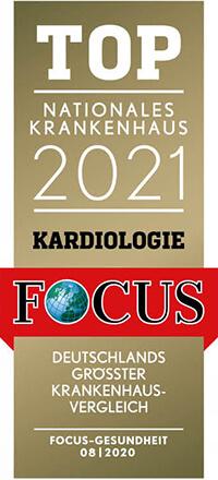 FOCUS TOP nationales Krankenhaus 2021 Kardiologie
