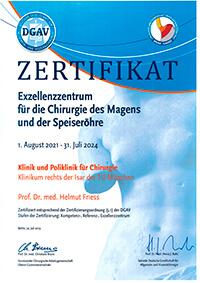 Exzellenzzentrum für die Chirurgie des Magens und der Speiseröhre