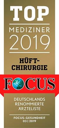 FOCUS Top Mediziner 2019 Hüftchirurgie