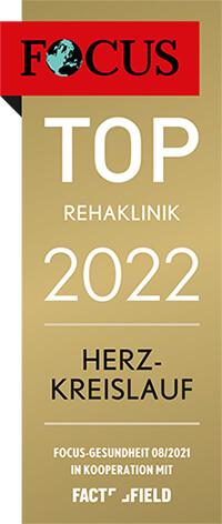 FOCUS Top Rehaklinik 2022 Herz-Kreislauf