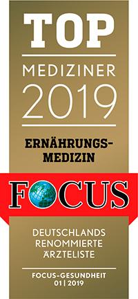 FOCUS Top Mediziner ernährungsmedizin 2019