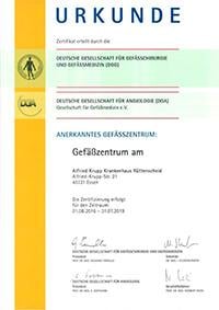 DGG Gefäßzentrum Alfred Krupp Krankenhaus Rüttenscheid
