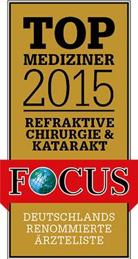 FOCUS Top Mediziner 2015 Refraktive Chirurgie und Katarakt