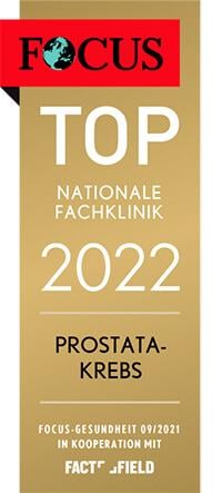 FOCUS Top nationale Fachklinik 2021 Prostata-Krebs
