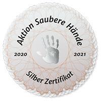 Aktion Saubere Hände 2020 - 2021 Silber Zertifikat