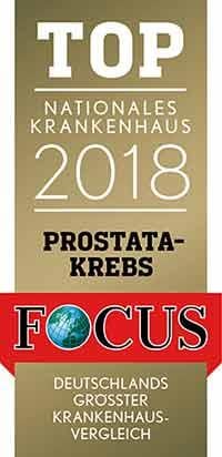 FOCUS nationales Krankenhaus 2018 Prostatakrebs