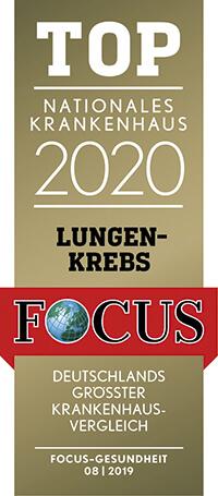 FOCUS TOP nationales Krankenhaus 2020 Lungenkrebs