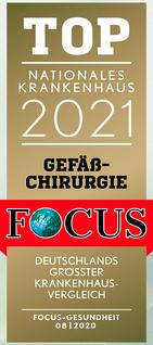FOCUS Top nationales Krankenhaus 2021 Gefäßchirurgie