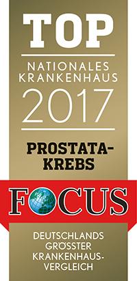 FOCUS nationales Krankenhaus 2017 Prostatakrebs