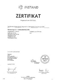 Zertifikat Kleines Blutbild - Klinik für Hämatologie und Onkologie, Universitätsmedizin Greifswald