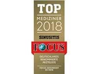 FOCUS Top Mediziner 2018 Sinusitis