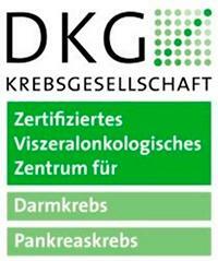 DKG Viszeralonkologisches Zentrum - Darmkrebs - Pankreaskrebs certificate
