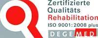 DEGEMED Zertifizierte Qualitäts Rehabilitation certificate