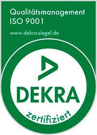 DEKRA ISO 9001 certificate