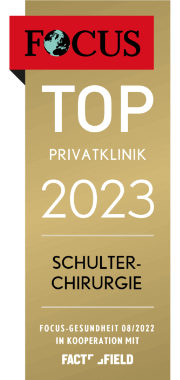 FOCUS TOP Privatklinik 2023 Schulterchirurgie certificate