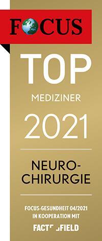 FOCUS TOP Mediziner 2021 Neurochirurgie certificate