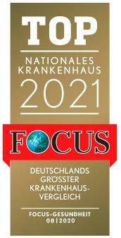 Focus Top nationales Krankenhaus 2021 certificate