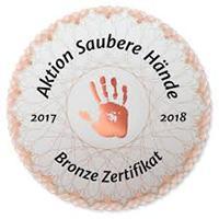 Aktion Saubere Hände 2017-2018 Bronze Zertifikat certificate
