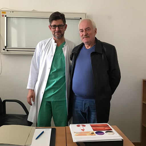 البروفيسور دكتور الطب بيتر ألبيرس، مستشفى دوسلدورف الجامعي، أيلول 2017